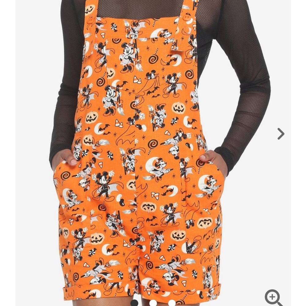 Her universe halloween disney romper/ overalls